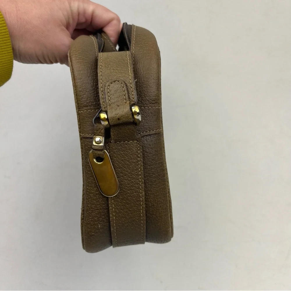 Gucci Vintage Ophidia Leather Web Green and Red Strip Textured Crossbody Handbag - Picture 3 of 15